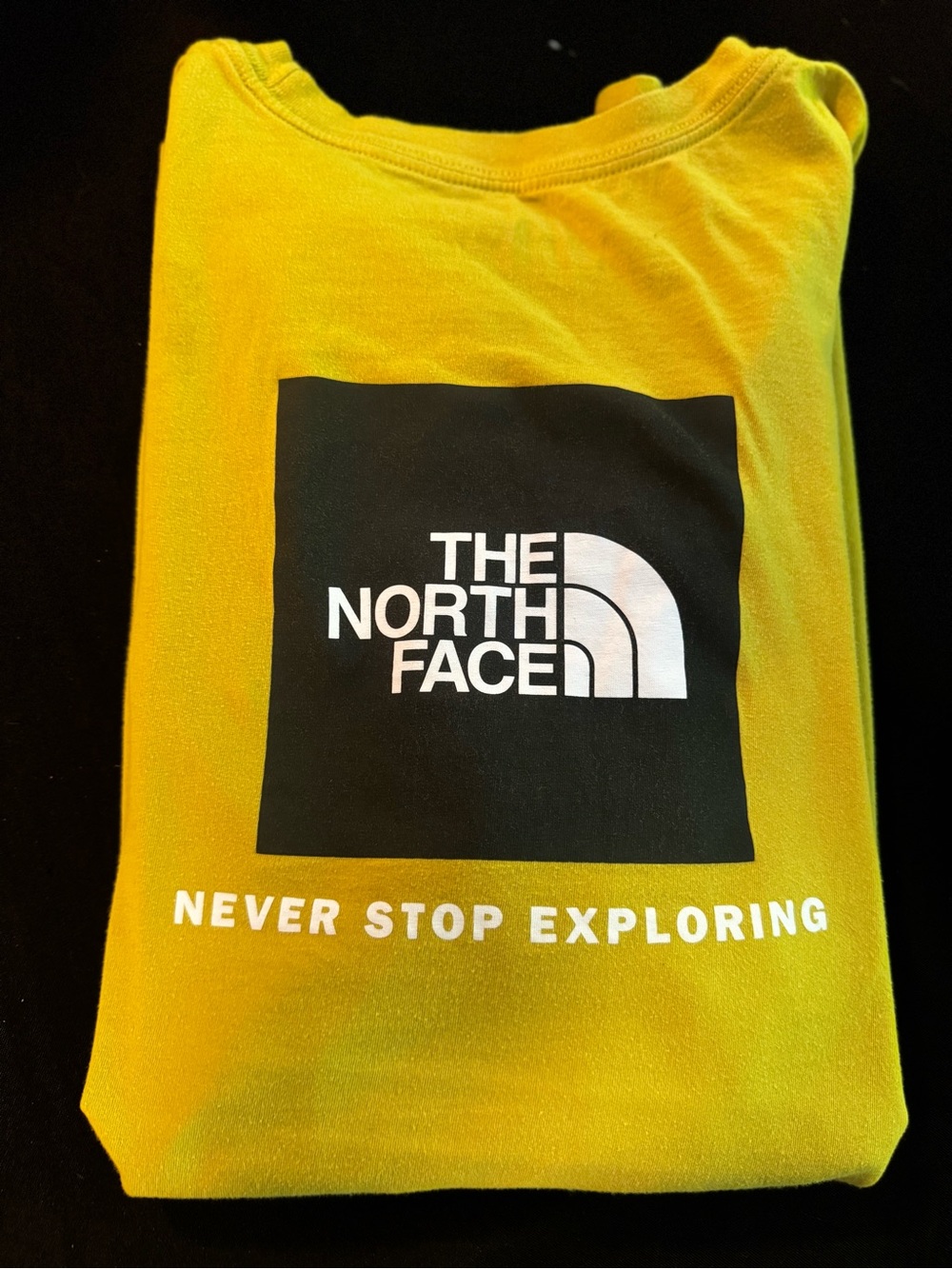 The North Face Men’s XXLYellow Logo Short Sleeve Tee